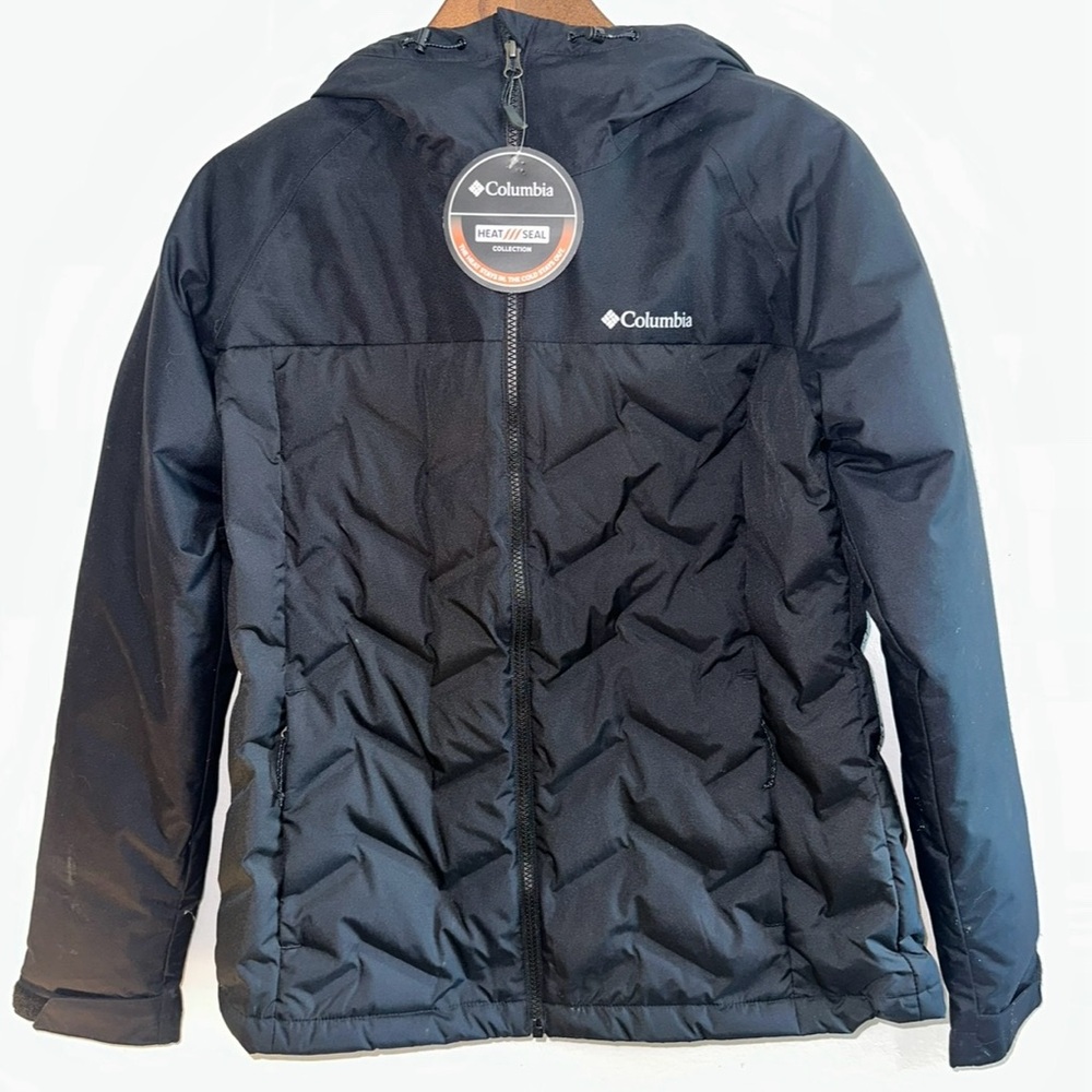 Columbia Women’s 650 Fill Insulated Puffer Jacket w/ Hood • Heat Seal • Black